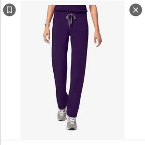 Figs Livingston basic scrub pants purple small